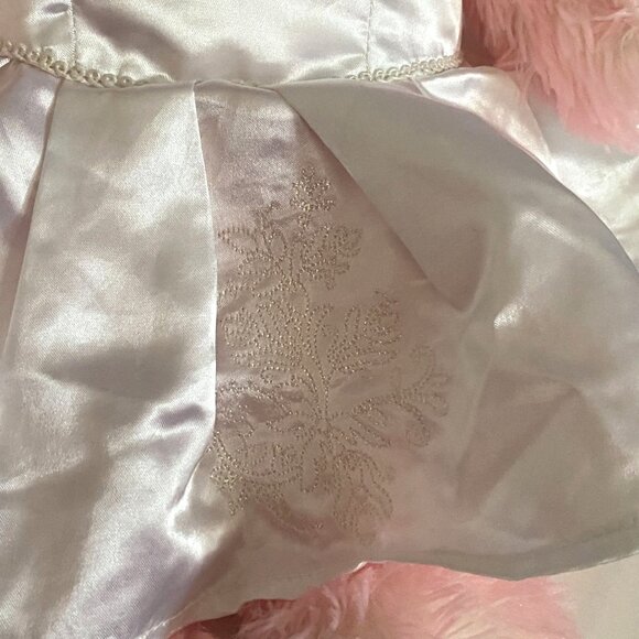 Build-A-Bear Pink Plush Bear W/ White Wedding Dress-17 in-GUC - Picture 3 of 7